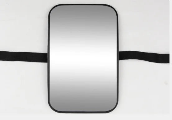 Baby car mirror for back seat with headrest straps