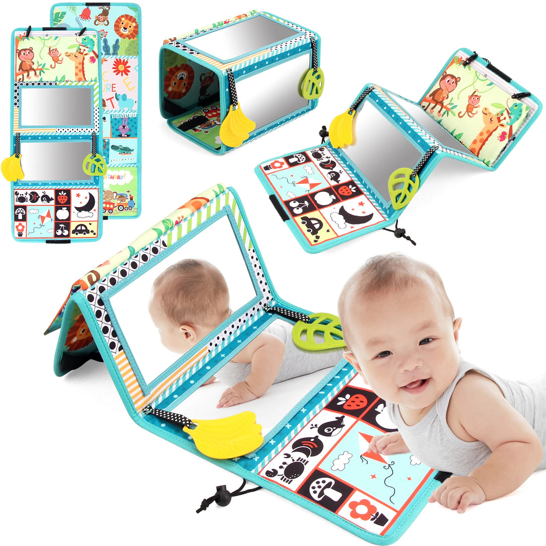 Tummy time mirror, Animals design