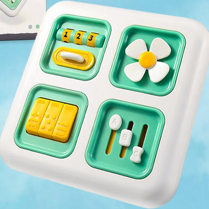 Montessori busy board green