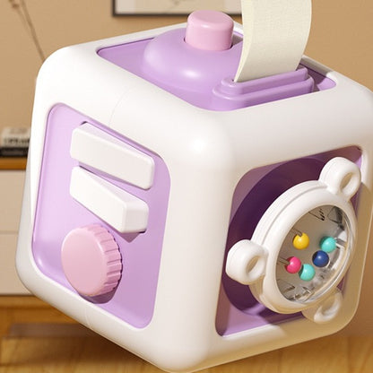 Busy cube purple