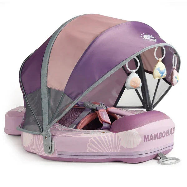 Mambobaby Seashell Float with Canopy - Waterproof Leather Edition (3-24 Months)