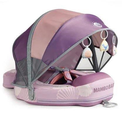 Mambobaby Seashell Float with Canopy - Waterproof Leather Edition (3-24 Months)