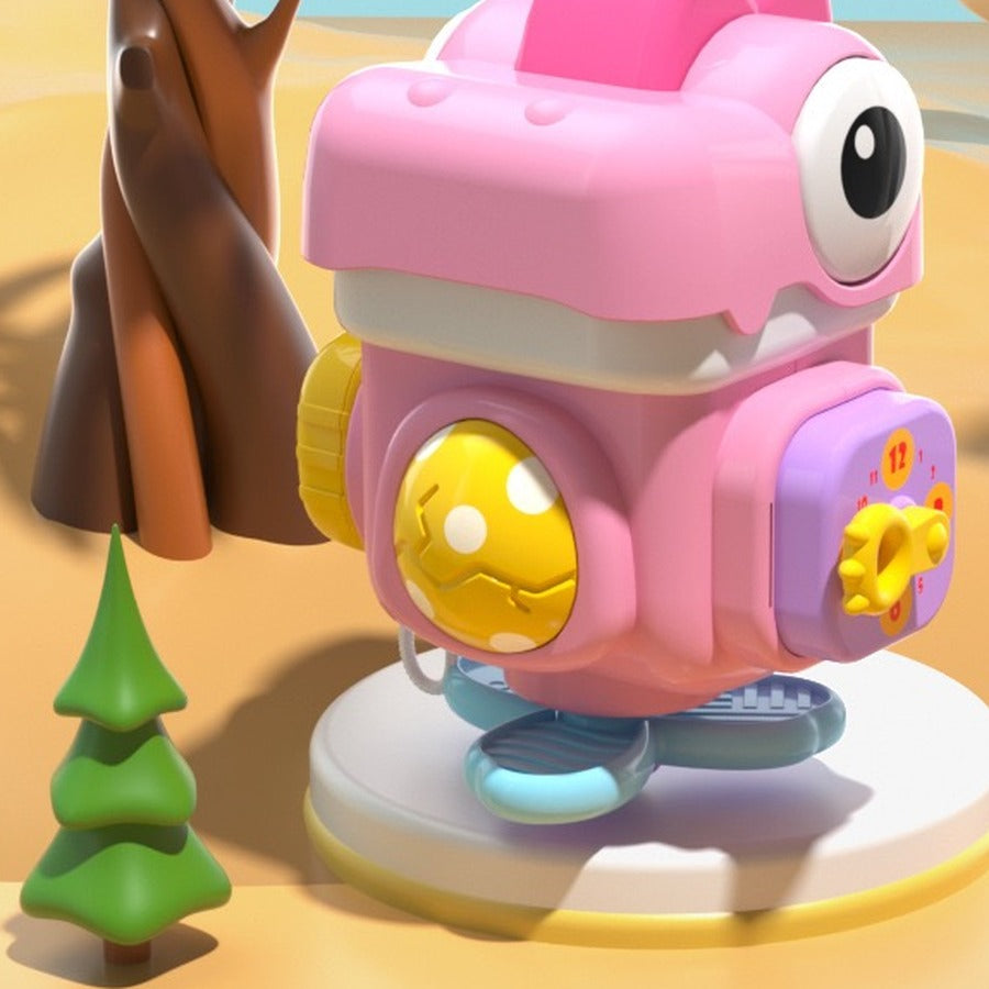 Dinosaur busy ball pink