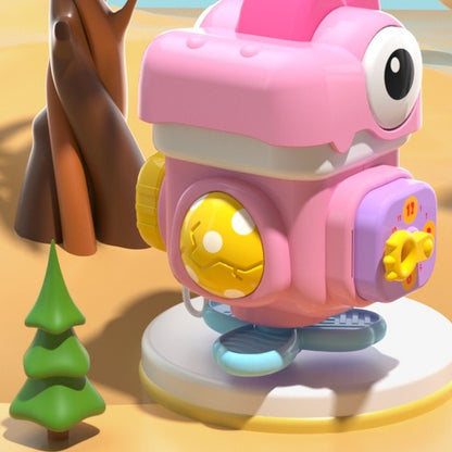 Dinosaur busy ball pink