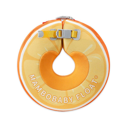 Mambobaby non-inflatable baby neck float ring, Orange design, 4–12 months