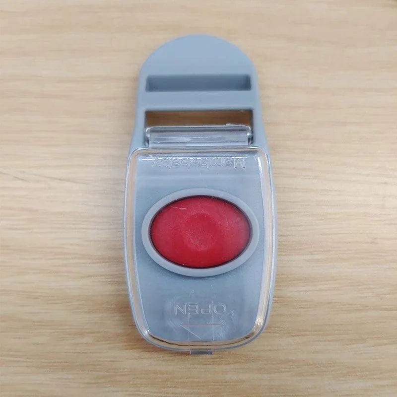 Replacement safety buckle with the red release button